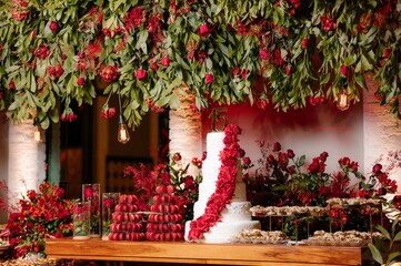 fifteen years anniversary decoration and food