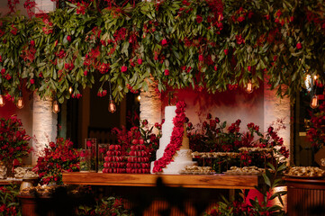 fifteen years anniversary decoration and food