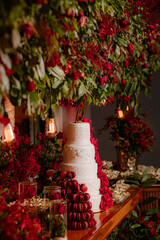 fifteen years anniversary decoration and food