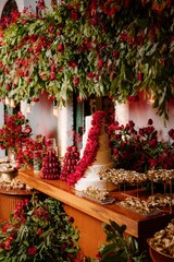 fifteen years anniversary decoration and food