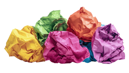 Colorful crumpled paper cloud (1)