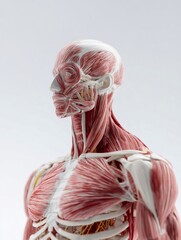 Human body muscles anatomy medical model