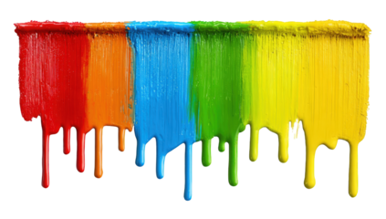 Colorful dripping paint streaks (1)