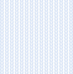 水色の平編みニットの背景イラスト　透過タイプ