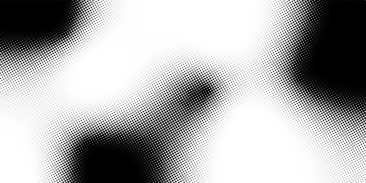 Abstract grey wave dotted line background. Gray dynamic dash stripe texture. Warped and curved lines wallpaper for tech design template, presentation, brochure, leaflet, booklet. Vector backdrop