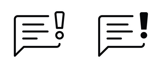 Speech Bubble and Problems icon