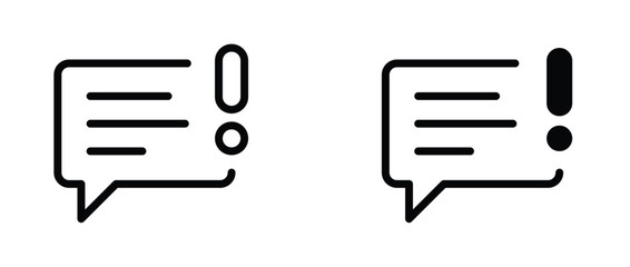 Speech Bubble and Problems icon