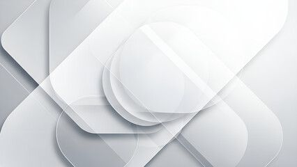 Abstract white and gray geometric shapes background