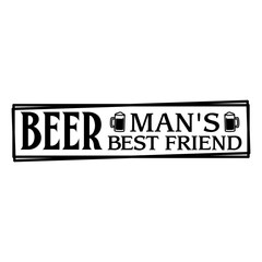Fototapeta premium Beer Man's Best Friend