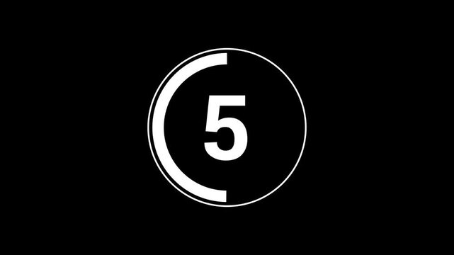 simple countdown timer 10 to 0 4k
