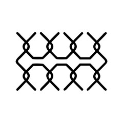 Abstract line art pattern of woven textile design  