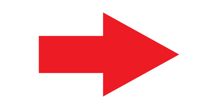 Red Color Right Direction Arrow. This a symble of right Side Indicator.	
