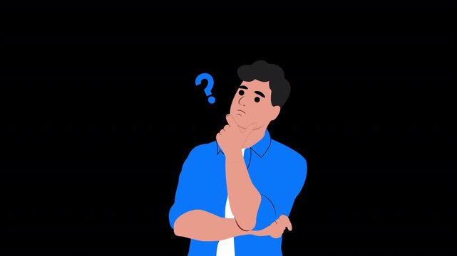 People Thingking Animation HD On Alpha