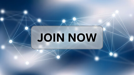  translucent button displaying the text "JOIN NOW" in bold black letters.