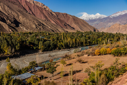 Upper Chitral valley in Pakistan