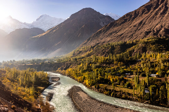 Upper Chitral valley in Pakistan