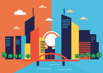 abstract city background