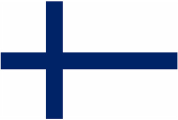 Obraz premium flag of finland isolated