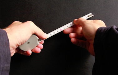 Metro en cent&iacute;metros para medir altura, anchura, tama&ntilde;o, distancia y longitud