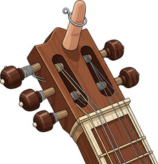 Sitar Mizrab and String Detail