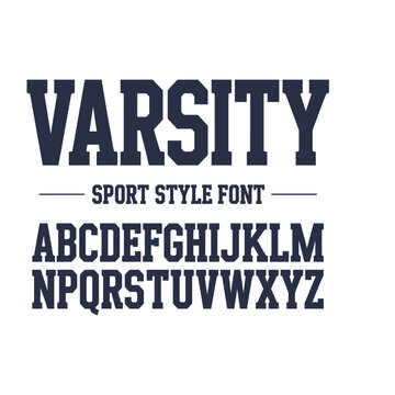 Master Athletic Font Collection: Collegiate Varsity, Sport Style Alphabet & Numbers Bundle
