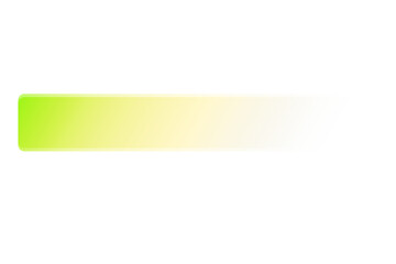 Obraz premium Gradient rectangle with yellow and green hues on transparent background