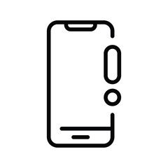 Phone and Risk icon. Vector stock illustration
