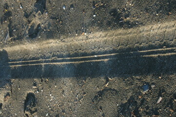 water drops on the ground