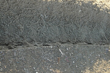 tire tracks in the sand