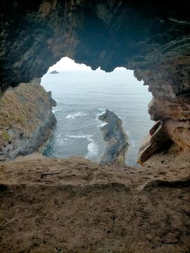 A doncella cave in Viveiro, Galicia, Spain