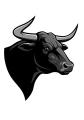 黒牛の威厳 ベクトルアート