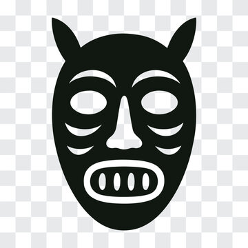 Alaska Mask Art Silhouette &ndash; Yupik Ceremonial SymbolAlaska Mask Art Silhouette &ndash; Yupik Ceremonial Symbol