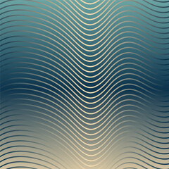 Elegant Abstract Wavy Line Background with Blue Gradient