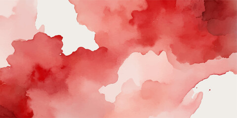 Obraz premium Red abstract watercolor paint background with artistic splashes