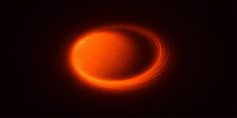 Fiery sun blazing in space © Rupa