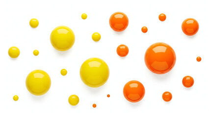 yellow and red easter eggs on a white, easter eggs on a yellow background, set of yellow and orange drops, Golden Oil Drops Isolated on White Background &ndash; Pure Liquid Essence Macro