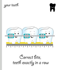 Funny Teeth vector dental braces.eps