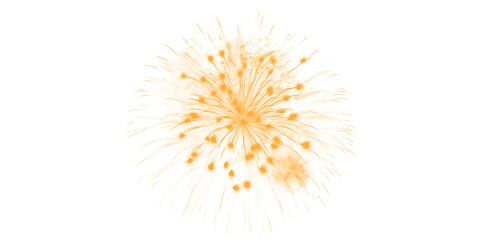 Golden orange fireworks burst dazzling night sky Celebration event vibrant pyrotechnics display festive party joy © Fahim