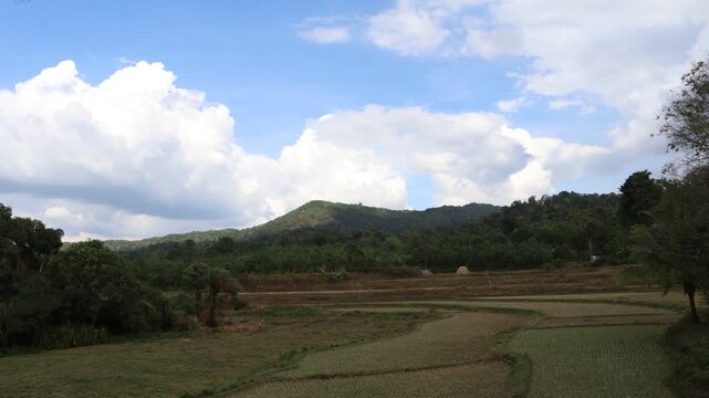 landscape in the mountains time lapse