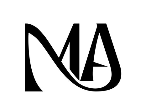 Ma logo,ma initial logo,ma design logo,ma creative logo,ma letter logo,ma alphabet logo
