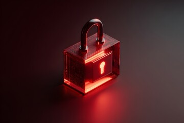Cyber security lock represents encrypted data protection,
Digital padlock concept supports secure system access,
Glowing lock illustration indicates cyber threat prevention