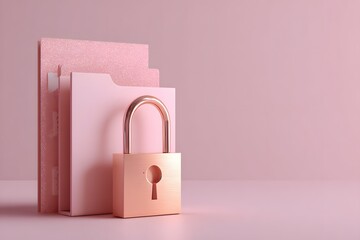 Document security ensures protected file storage,
Locked folder concept represents data privacy protection,
Secure file storage supports confidential data management