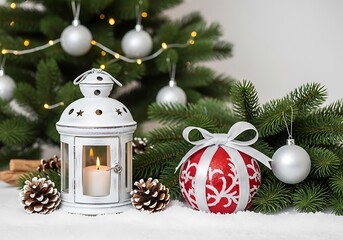 Winter's Glow: A Festive Stillness