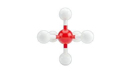 Molecule Structure Isolated on White Background