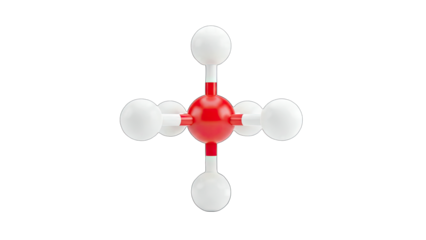 Molecule Structure Isolated on White Background