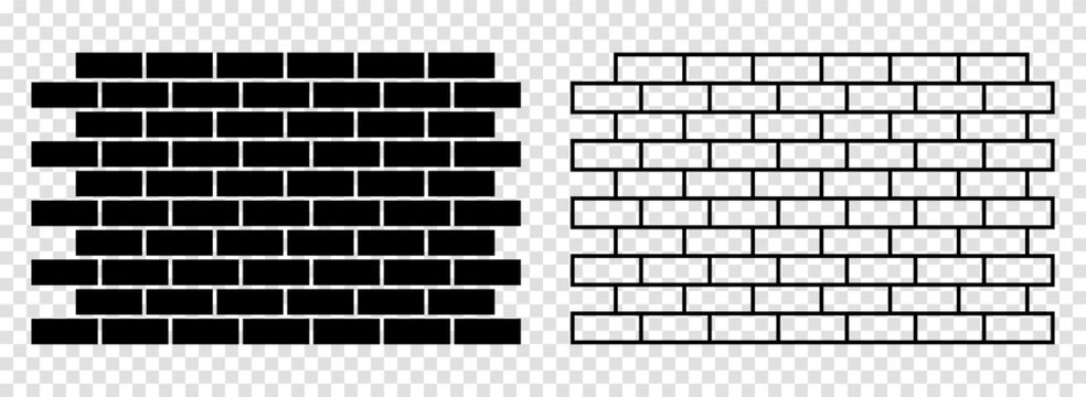 Bricks icons set