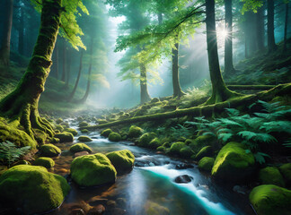 waterfall in the forest