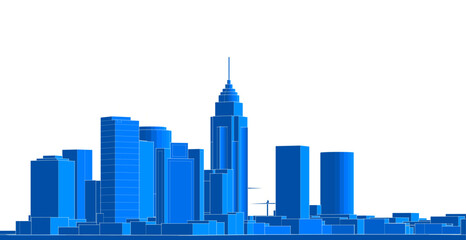 modern city panorama 3d illustration   © Svjatoslav