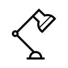 Lamp icon vector image. Suitable for mobile apps, web apps and print media.