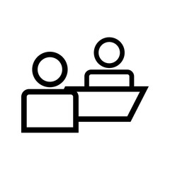 Meeting icon vector image. Suitable for mobile apps, web apps and print media.